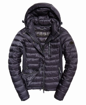 Superdry Luxe Fuji Cipzár Hooded Női Kabát Szürke | UGHKO4793